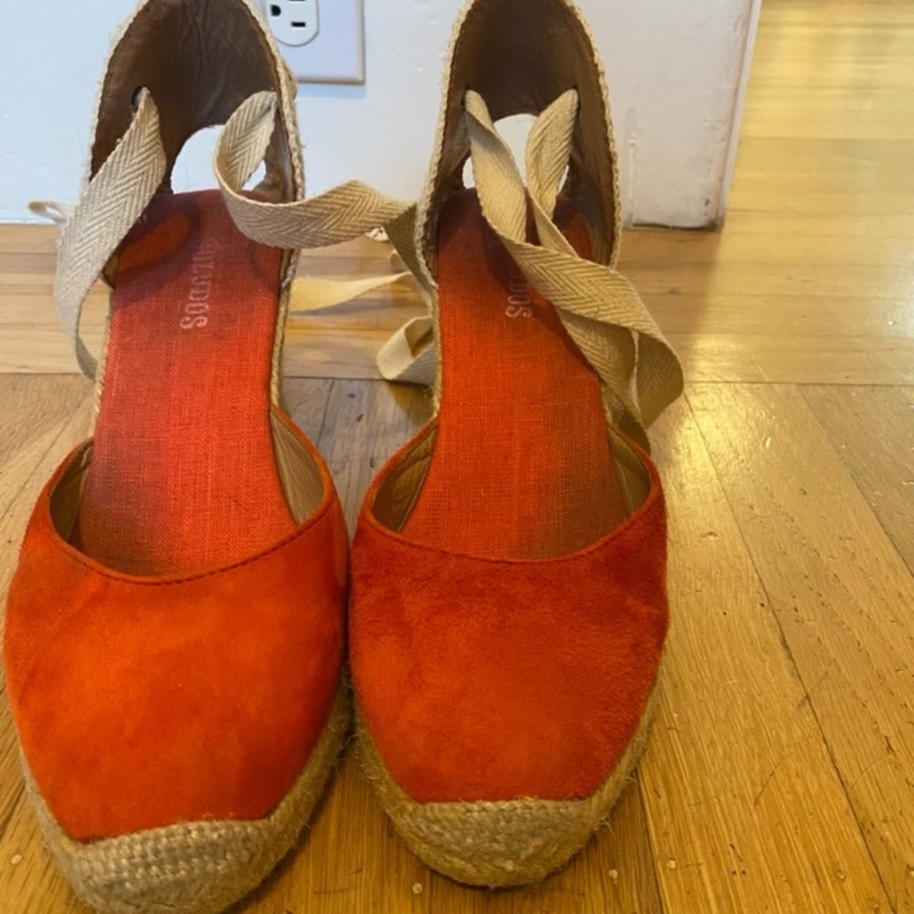 Soludos espadrille wedge - 3.5 inch high size 8